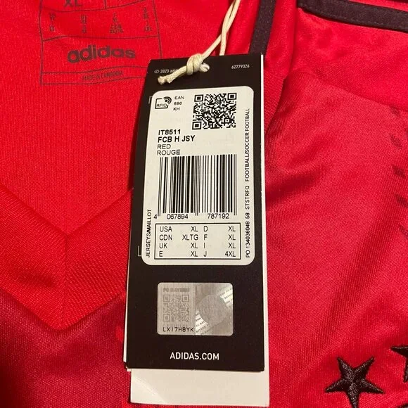 Men's XL Adidas 2024-25 Bayern Munich Home Shirt NWT - Picture 6 of 10